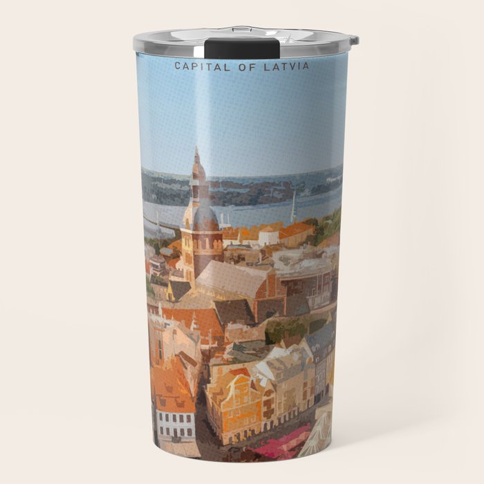 Visit Riga Travel Mug Gallery Image 1