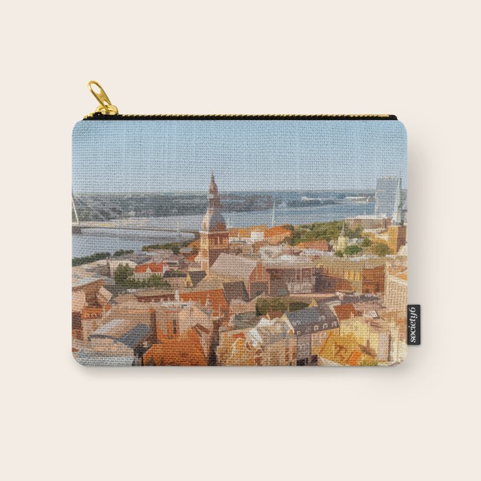Visit Riga Carry All Pouch Gallery Image 1