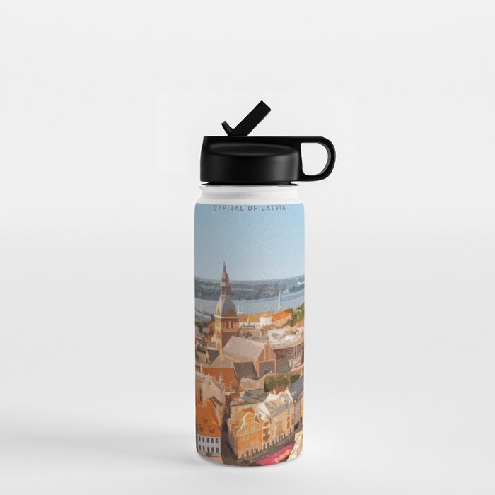 Visit Riga Water Bottle Gallery Image 1
