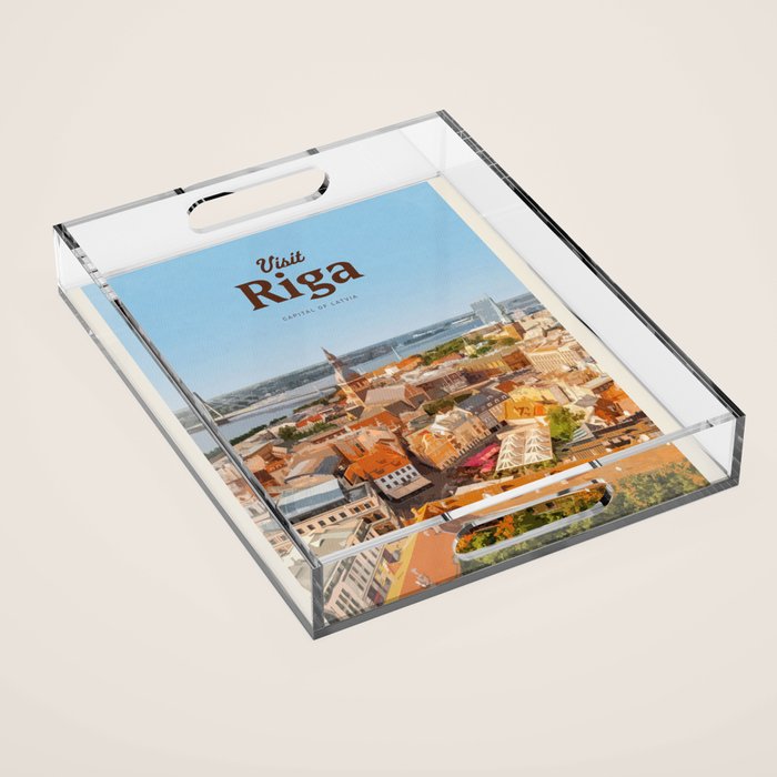 Visit Riga Acrylic Tray Gallery Image 1