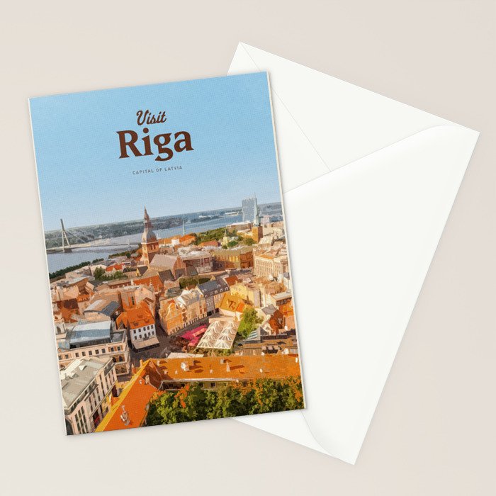 Visit Riga Stationery Card Gallery Image 2