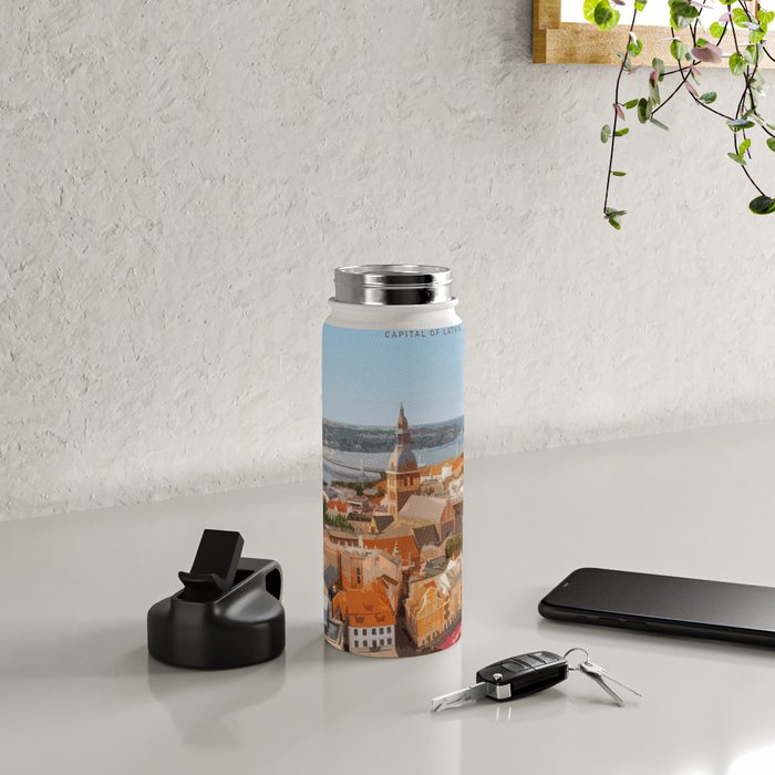 Visit Riga Water Bottle Gallery Image 4