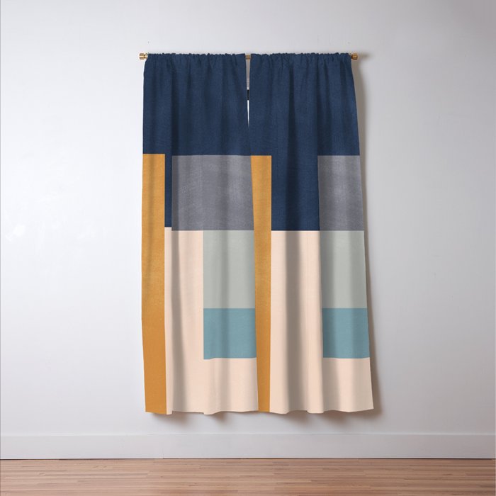 Abstract Geometric 24 Window Curtain Gallery Image 3