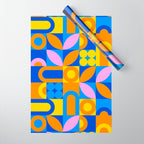Colorful abstract geometric mosaic pattern Wrapping Paper Gallery Image 1