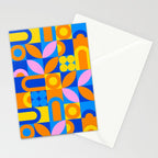 Colorful abstract geometric mosaic pattern Stationery Card Gallery Image 2