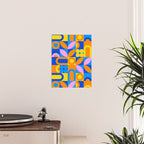 Colorful abstract geometric mosaic pattern Poster Gallery Image 2