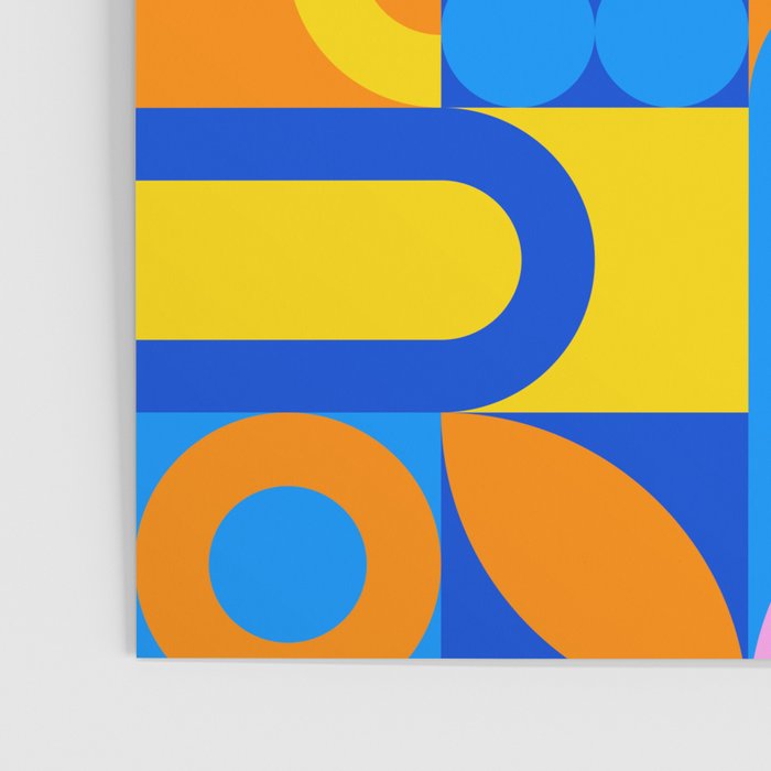 Colorful abstract geometric mosaic pattern Poster Gallery Image 3