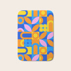 Colorful abstract geometric mosaic pattern Bath Mat Gallery Image 1