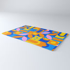 Colorful abstract geometric mosaic pattern Rug Gallery Image 3
