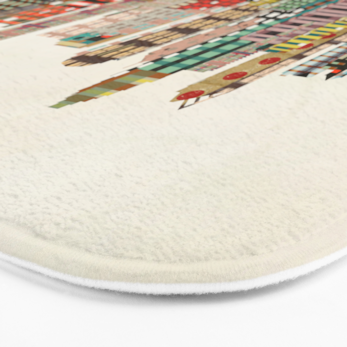 charlotte north carolina skyline Bath Mat Gallery Image 3