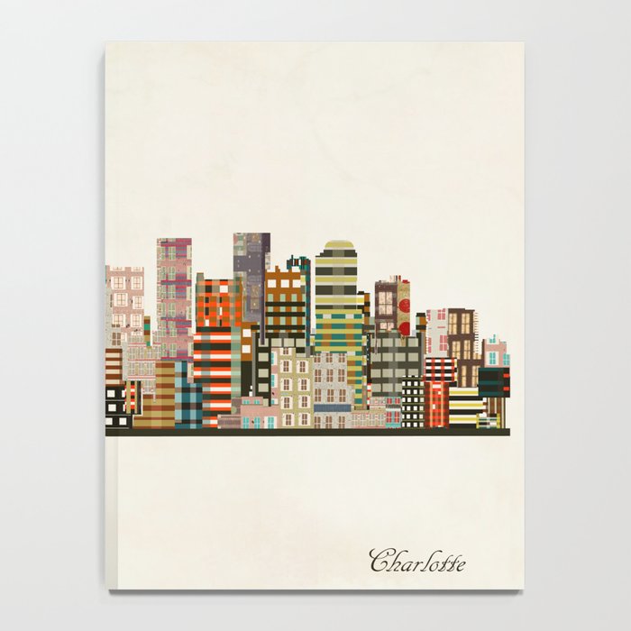 charlotte north carolina skyline Notebook Gallery Image 4