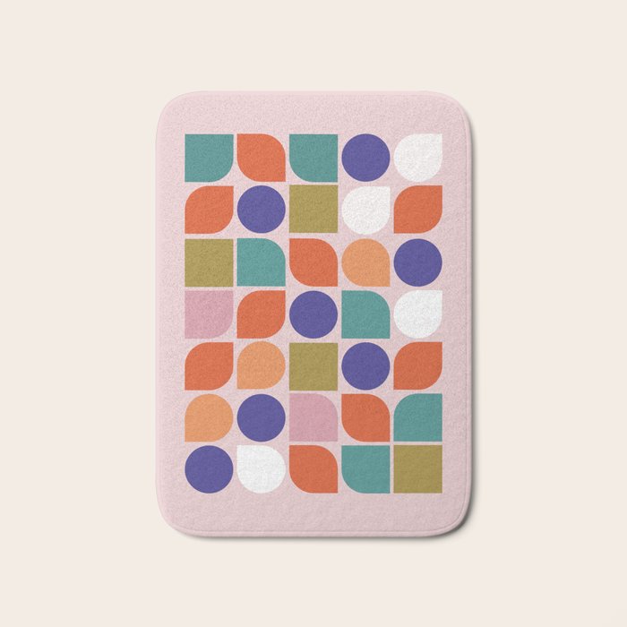 Colorful Geometry Bath Mat Gallery Image 1