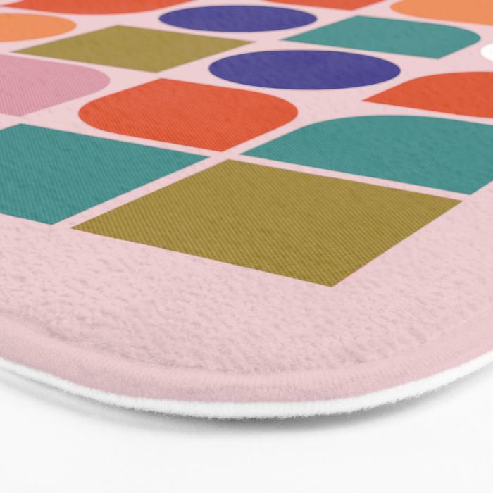 Colorful Geometry Bath Mat Gallery Image 3