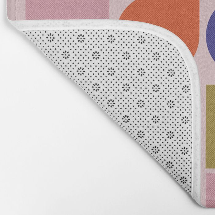 Colorful Geometry Bath Mat Gallery Image 2