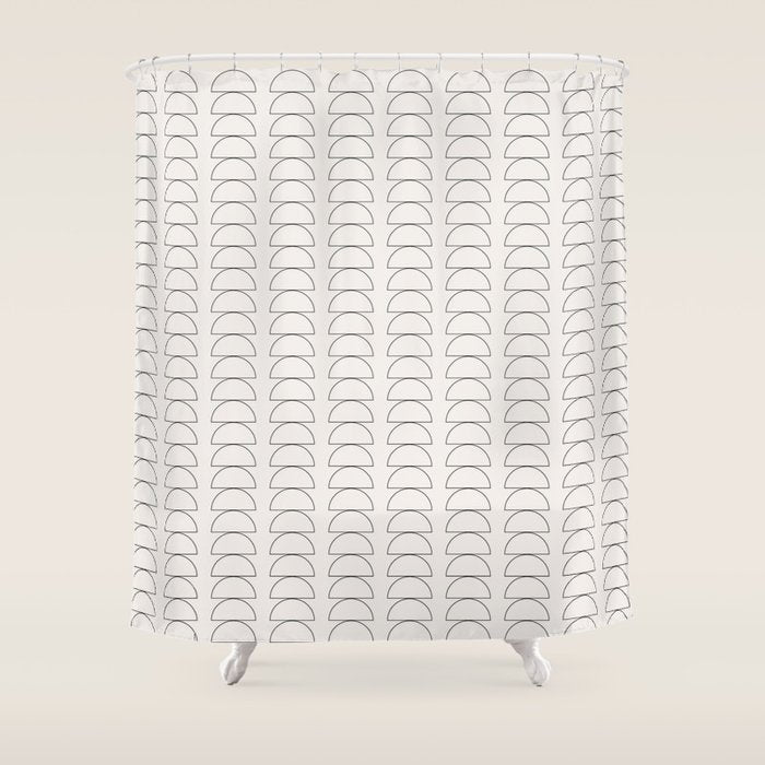 Maude Outline Pattern I Shower Curtain Gallery Image 1