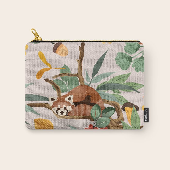 RED PANDAS IN WILD NATURE 10 Carry All Pouch Gallery Image 1