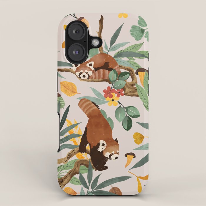 RED PANDAS IN WILD NATURE 10 iPhone Case Gallery Image 1