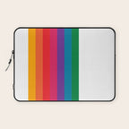 Retro Bright Rainbow - Straight Laptop Sleeve Gallery Image 1
