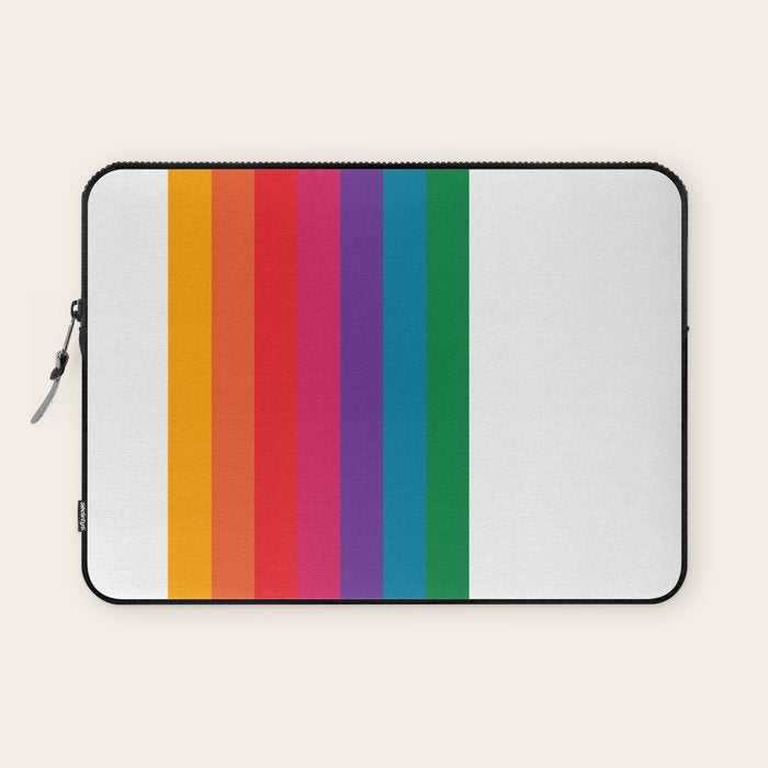 Retro Bright Rainbow - Straight Laptop Sleeve Gallery Image 1