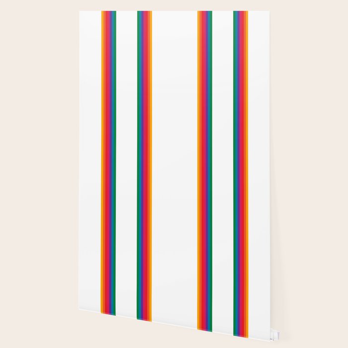 Retro Bright Rainbow - Straight Wallpaper Gallery Image 2