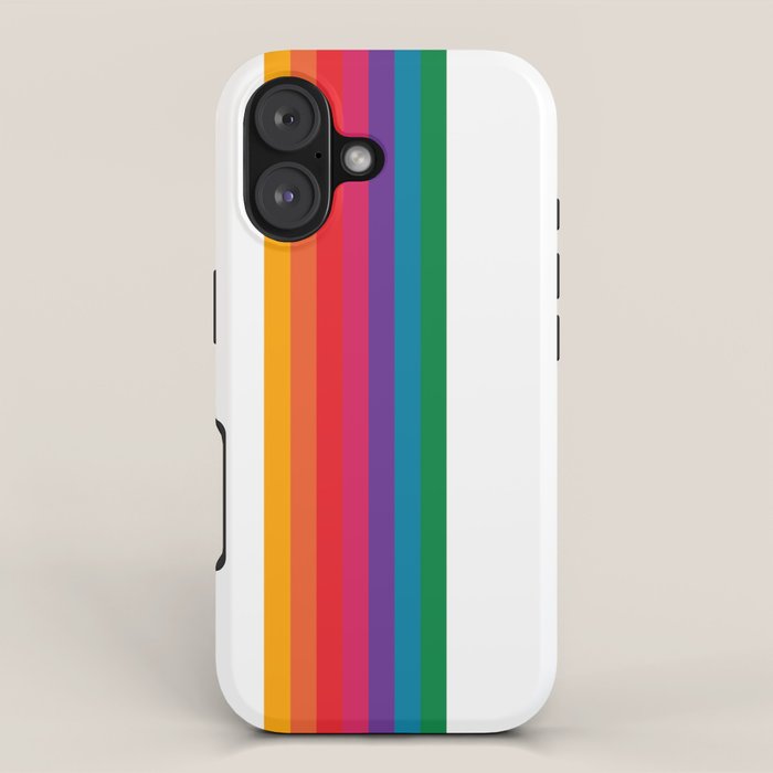 Retro Bright Rainbow - Straight iPhone Case Gallery Image 1