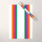 Retro Bright Rainbow - Straight Wrapping Paper Gallery Image 1