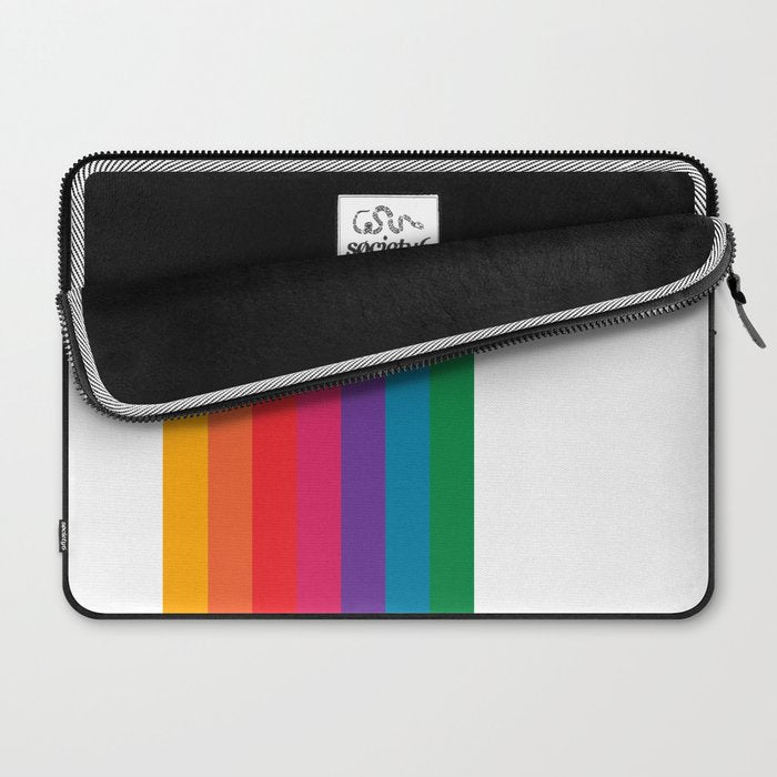 Retro Bright Rainbow - Straight Laptop Sleeve Gallery Image 2
