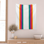 Retro Bright Rainbow - Straight Wall Tapestry Gallery Image 2