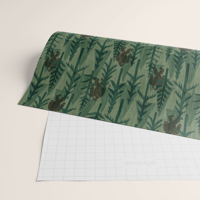Subtle Sasquatch - Forest  Wrapping Paper Gallery Image 2