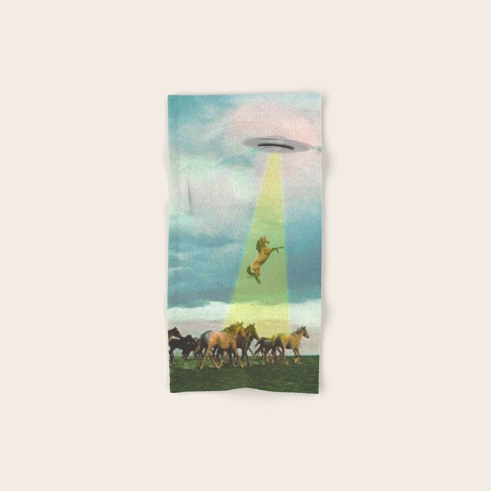 They too love horses (UFO) Bath Towel Gallery Image 1