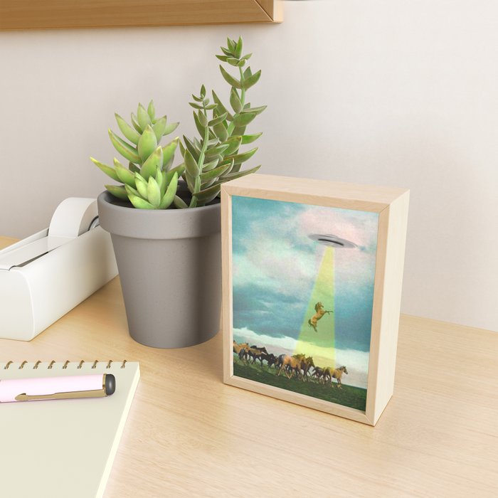 They too love horses (UFO) Mini Art Print Gallery Image 2