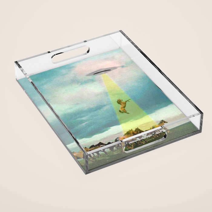 They too love horses (UFO) Acrylic Tray Gallery Image 1
