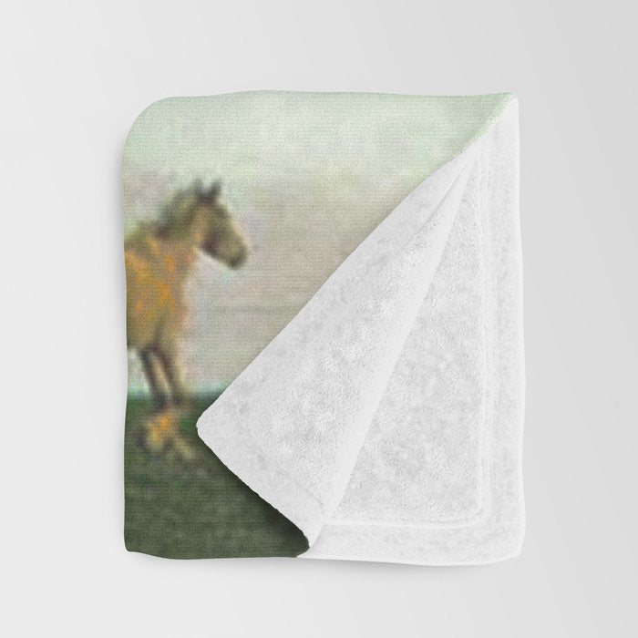 They too love horses (UFO) Throw Blanket Gallery Image 3