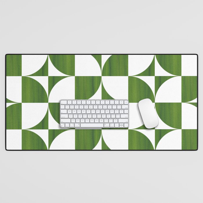 Quadrants (Matcha Green) Desk Mat Gallery Image 1
