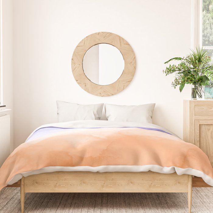 Tie dye lilac peach A Duvet Cover Gallery Image 3