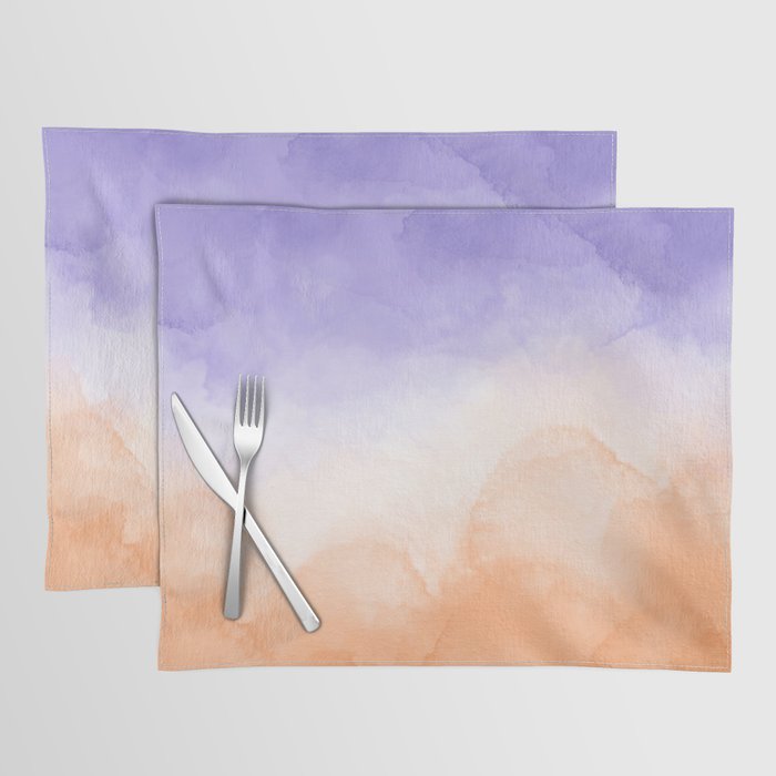 Tie dye lilac peach A Placemat Gallery Image 1