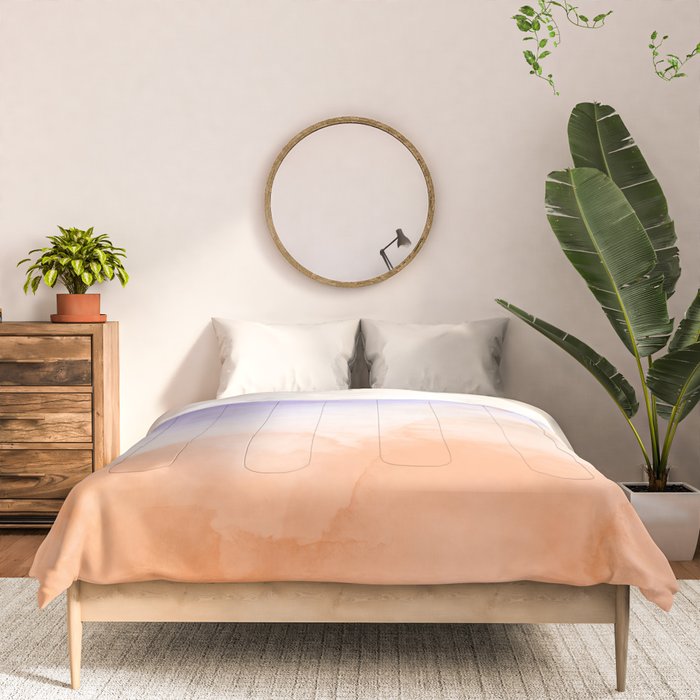 Tie dye lilac peach A Comforter Gallery Image 3