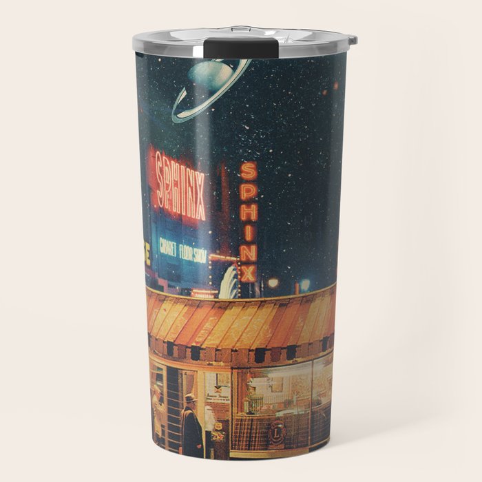 a Postcard from year 2347 Travel Mug Gallery Image 1