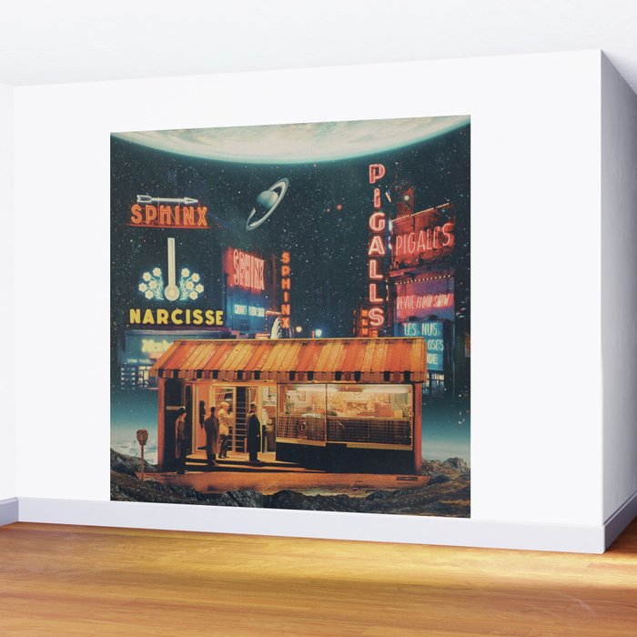 a Postcard from year 2347 Wall Mural Gallery Image 2