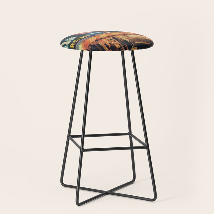 a Postcard from year 2347 Stool Gallery Image 1