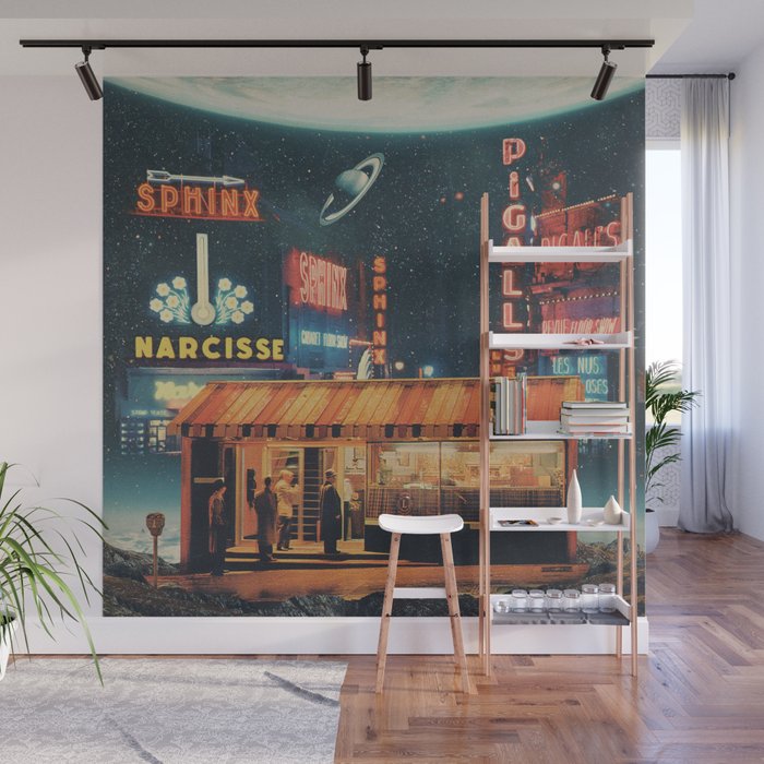 a Postcard from year 2347 Wall Mural Gallery Image 1
