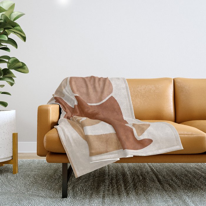 Modern Abstract Art Cat 3 Throw Blanket Gallery Image 1