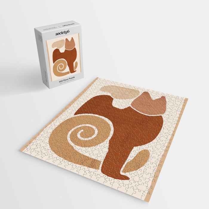 Modern Abstract Art Cat 3 Jigsaw Puzzle Gallery Image 2