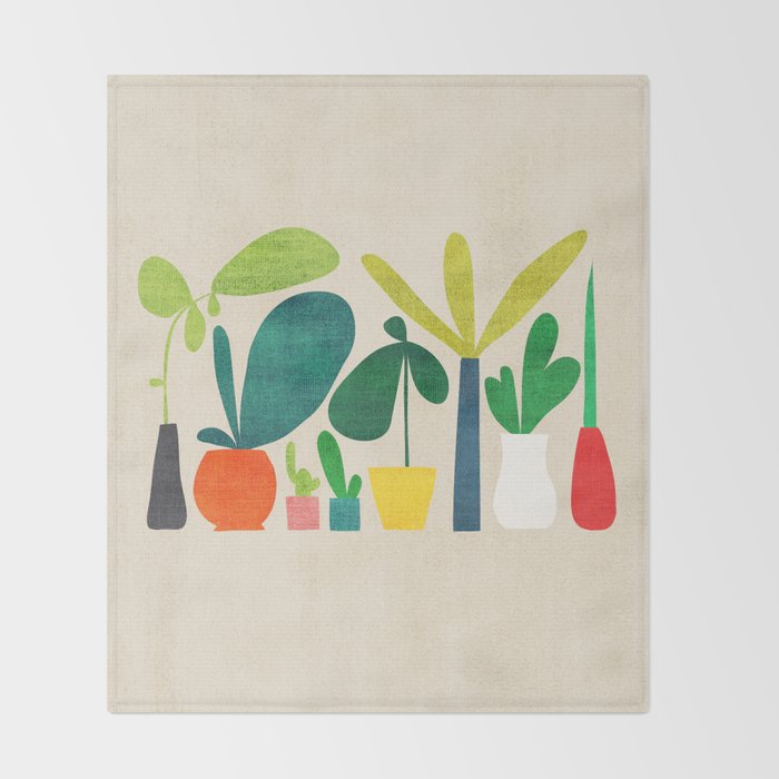 Greens Throw Blanket Gallery Image 2