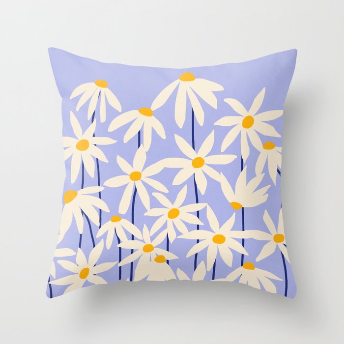 Flower Market - English Daisy Throw Pillow Gallery Image 6