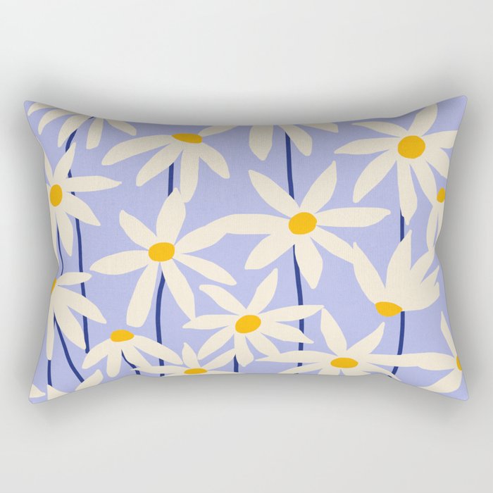 Flower Market - English Daisy Rectangular Pillow Gallery Image 2