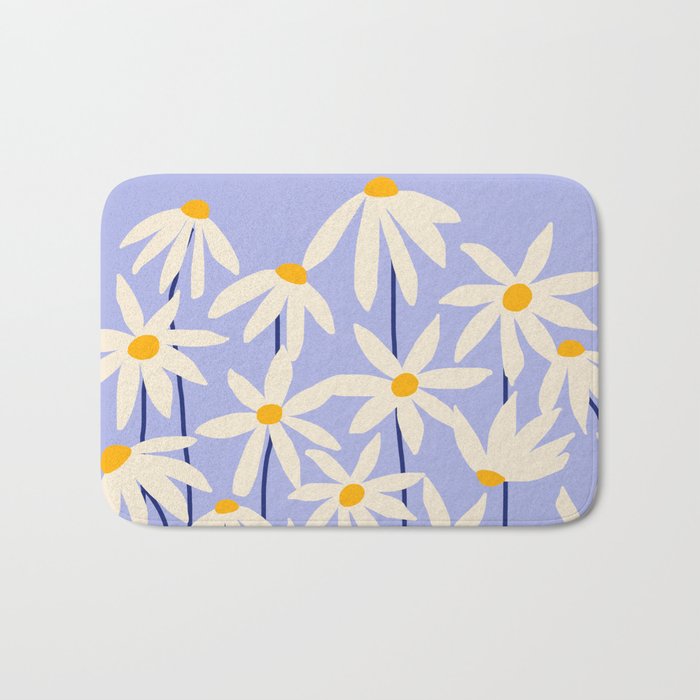 Flower Market - English Daisy Bath Mat Gallery Image 1