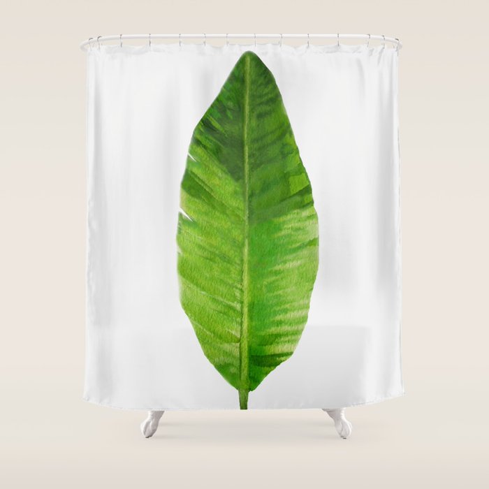 Banana Leaf Shower Curtain Gallery Image 1