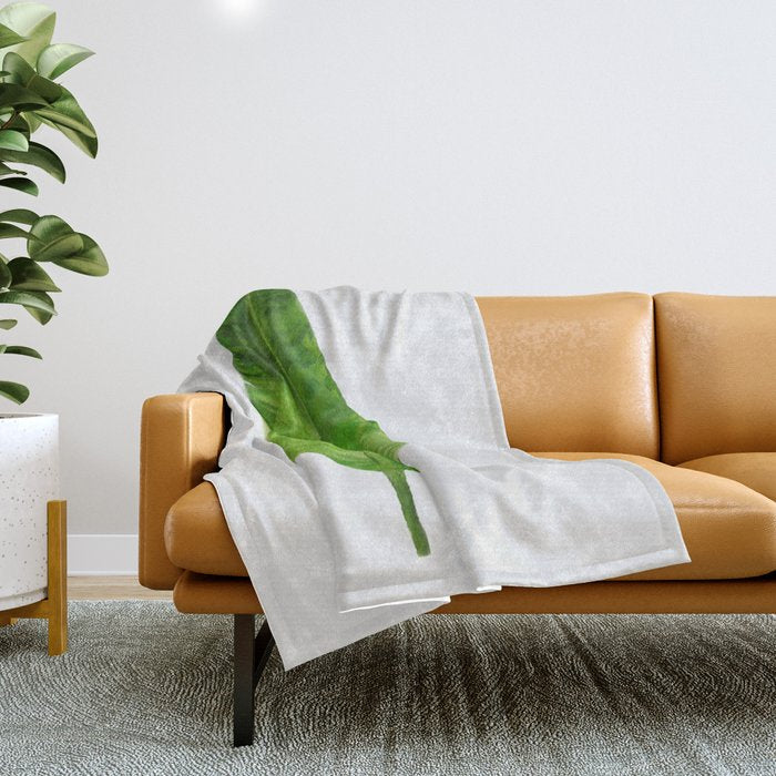 Banana Leaf Throw Blanket Gallery Image 1