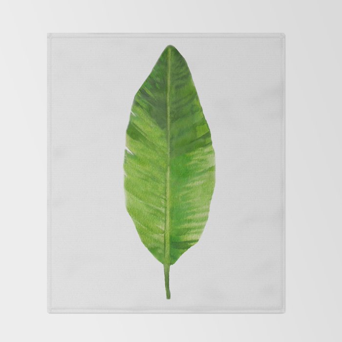 Banana Leaf Throw Blanket Gallery Image 2